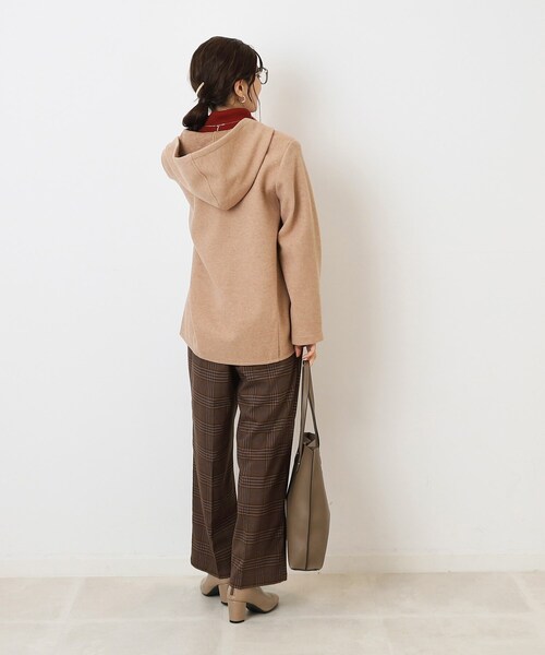 SHOO・LA・RUE（シューラルー）の「◆ウール調 ジップアップフーディブルゾン（ブルゾン・レディース・グレー系その他/ブラウン系/アイボリー・03/04/02）」の17枚目の写真