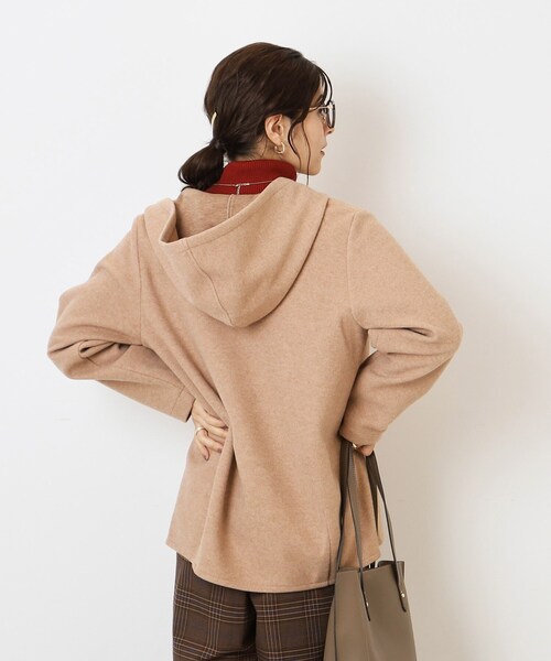 SHOO・LA・RUE（シューラルー）の「◆ウール調 ジップアップフーディブルゾン（ブルゾン・レディース・グレー系その他/ブラウン系/アイボリー・03/04/02）」の19枚目の写真