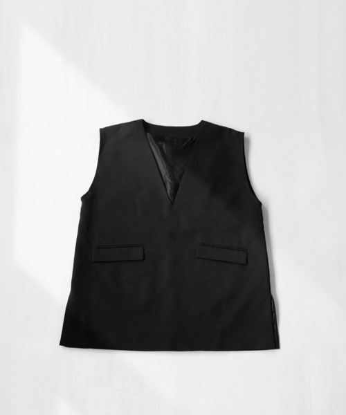 antiqua（アンティカ）の「Ｖネックベーシックベスト（ベスト・レディース・ベージュ/ブラック/ネイビー・FREE）」の22枚目の写真