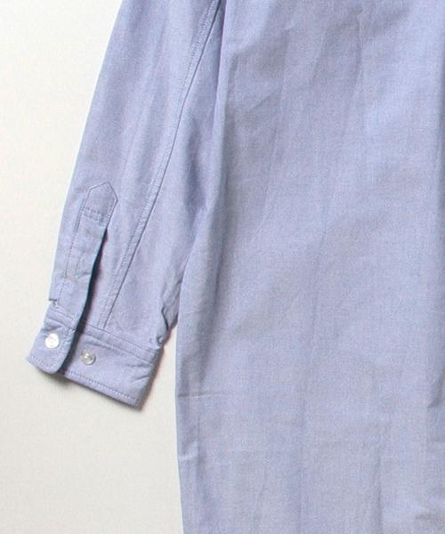 BEAMS BOY(ビームスボーイ)の「【FUDGE5月号掲載】BEAMS BOY / OX B.D. シャツワンピース(シャツワンピース・レディース・ホワイト/ネイビー・ONE SIZE)」の9枚目の写真