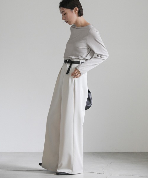 select MOCA（セレクトモカ）の「ラメシンプルトップス（Tシャツ/カットソー・レディース・オフホワイト/ブラック/グレー・FREE）」の8枚目の写真