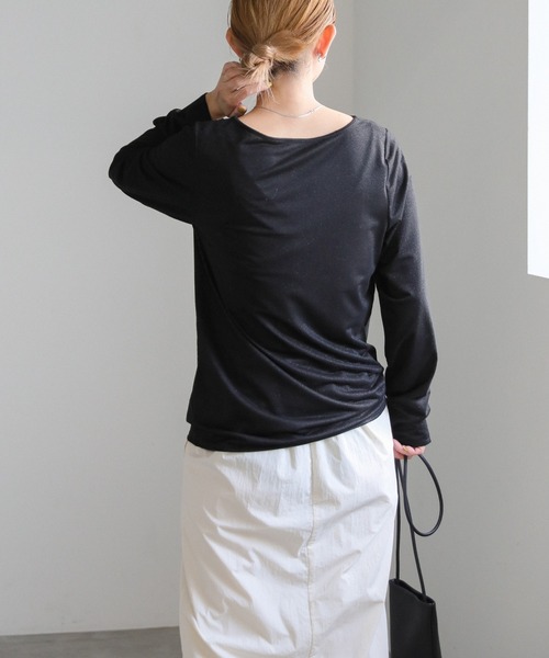 select MOCA（セレクトモカ）の「ラメシンプルトップス（Tシャツ/カットソー・レディース・オフホワイト/ブラック/グレー・FREE）」の18枚目の写真