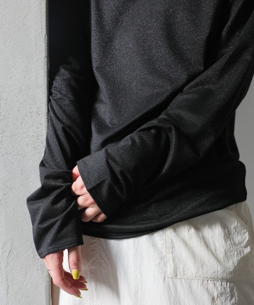 select MOCA（セレクトモカ）の「ラメシンプルトップス（Tシャツ/カットソー・レディース・オフホワイト/ブラック/グレー・FREE）」の16枚目の写真