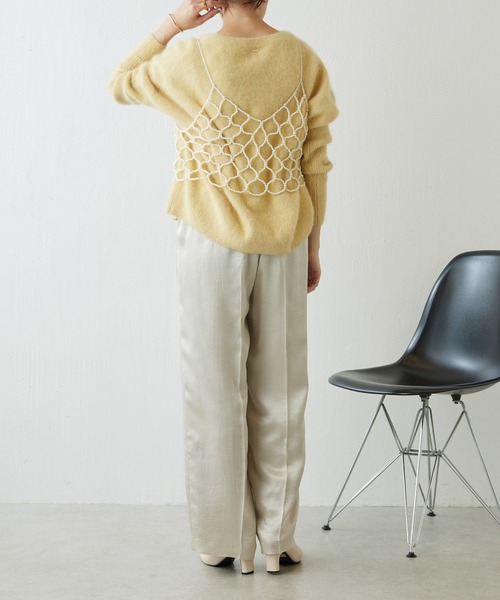 PAPILLONNER（パピヨネ）の「ビーズビスチェ（キャミソール・レディース・クリア/アイボリー・FREE）」の17枚目の写真