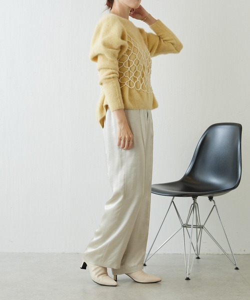 PAPILLONNER（パピヨネ）の「ビーズビスチェ（キャミソール・レディース・クリア/アイボリー・FREE）」の18枚目の写真