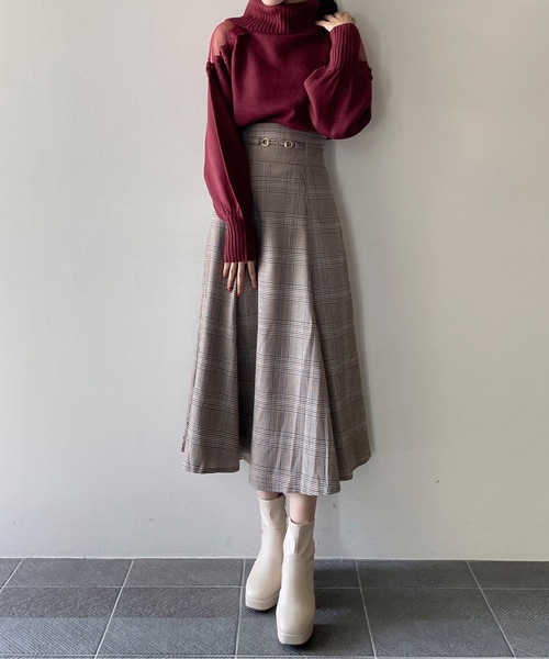 TORTE(トルテ)の「肩レースオフタートルニット(ニット/セーター・レディース・ホワイト/パープル/レッド/ブラック・FREE)」の17枚目の写真
