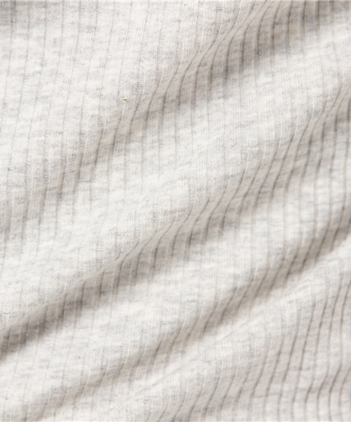 mystic（ミスティック）の「テレコクルーネック半袖プルオーバー（Tシャツ/カットソー・レディース・オフホワイト/アイボリー/グレー/ブラック・ﾌﾘ-）」の8枚目の写真