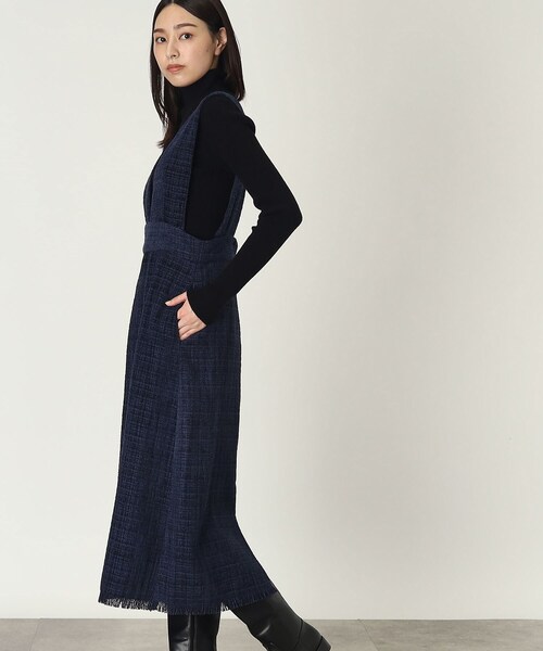 THE SHOP TK （ザ ショップ ティーケー ）の「◆2WAYマルチジャンバースカート/ハグするニットシリーズ（ワンピース・レディース・ブルー系その他5/ブラック系3・12/13）」の5枚目の写真