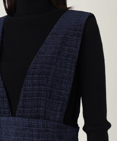 THE SHOP TK （ザ ショップ ティーケー ）の「◆2WAYマルチジャンバースカート/ハグするニットシリーズ（ワンピース・レディース・ブルー系その他5/ブラック系3・12/13）」の8枚目の写真