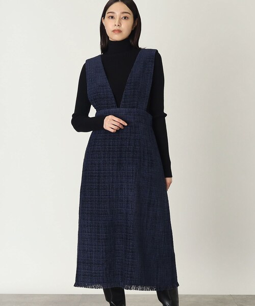 THE SHOP TK （ザ ショップ ティーケー ）の「◆2WAYマルチジャンバースカート/ハグするニットシリーズ（ワンピース・レディース・ブルー系その他5/ブラック系3・12/13）」の20枚目の写真