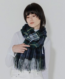 cumaco（クマコ）の「【cumaco】カシミヤ 100% ストール 大判 チェック レディース 女性 カシミア カシミヤストール カシミアストール ユニセックス チェック柄 ブランド（ストール/ショール）」