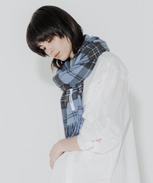 cumaco（クマコ）の「【cumaco】カシミヤ 100% ストール 大判 チェック レディース 女性 カシミア カシミヤストール カシミアストール ユニセックス チェック柄 ブランド（ストール/ショール）」