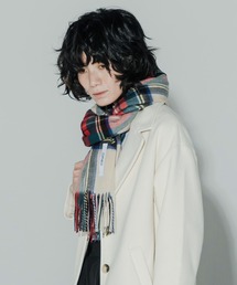 cumaco（クマコ）の「【cumaco】カシミヤ 100% ストール 大判 チェック レディース 女性 カシミア カシミヤストール カシミアストール ユニセックス チェック柄 ブランド（ストール/ショール）」