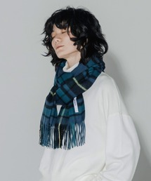 cumaco（クマコ）の「【cumaco】カシミヤ 100% ストール 大判 チェック レディース 女性 カシミア カシミヤストール カシミアストール ユニセックス チェック柄 ブランド（ストール/ショール）」