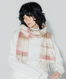 cumaco（クマコ）の「【cumaco】カシミヤ 100% ストール 大判 チェック レディース 女性 カシミア カシミヤストール カシミアストール ユニセックス チェック柄 ブランド（ストール/ショール）」