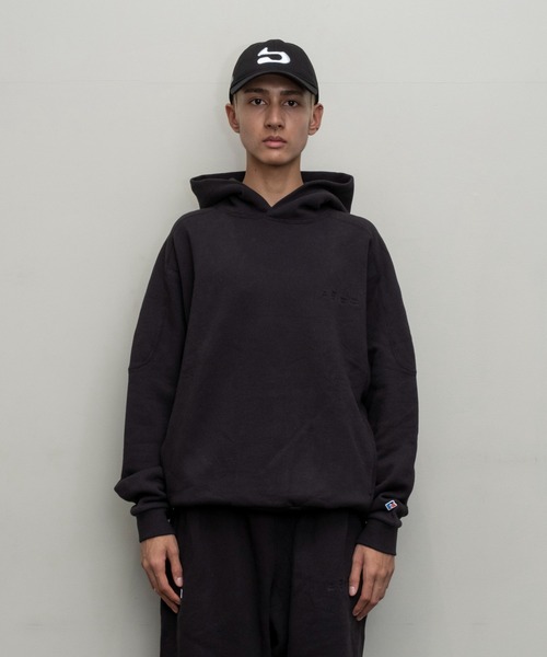 BAL×RUSSELL ATHLETIC/HIGH COTTON HOODIE BAL / RUSSELL ATHLETIC HIGH COTTON DISTRESSED H