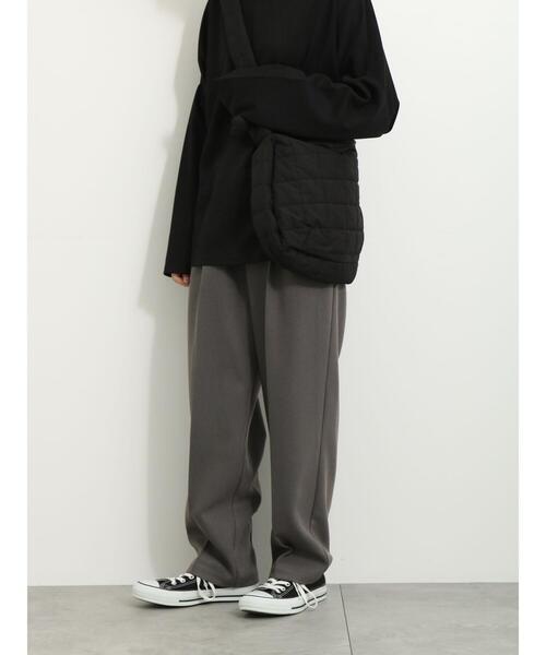 Samansa Mos2 blue（サマンサモスモスブルー）の「【イージーケア+アンチピリング】ウールライクパンツ（その他パンツ・レディース・ライトベージュ/ブラック/ブラウン/グレー・F）」の9枚目の写真