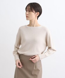 【2WAY/前後着用可能】ラメ入りトレンドニット