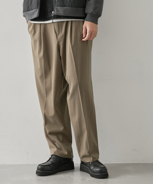 JUNRED(ジュンレッド)の「ホットストレージワイドパンツ(スラックス・メンズ・グレー/ベージュ系その他/ブラック・S/M/L)」の6枚目の写真