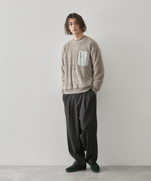 JUNRED(ジュンレッド)の「ホットストレージワイドパンツ(スラックス・メンズ・グレー/ベージュ系その他/ブラック・S/M/L)」の11枚目の写真