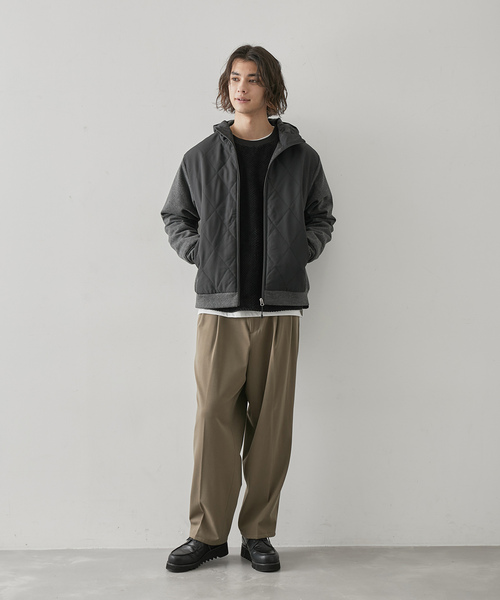 JUNRED(ジュンレッド)の「ホットストレージワイドパンツ(スラックス・メンズ・グレー/ベージュ系その他/ブラック・S/M/L)」の12枚目の写真