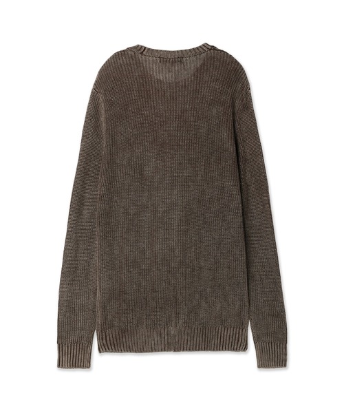 Guess(ゲス)の「Angus Bleach Sailor Rib Sweater(ニット/セーター・メンズ・ダークブラウン・X-LARGE/MEDIUM/LARGE)」の2枚目の写真