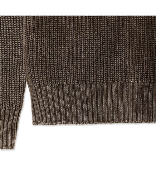 Guess(ゲス)の「Angus Bleach Sailor Rib Sweater(ニット/セーター・メンズ・ダークブラウン・X-LARGE/MEDIUM/LARGE)」の5枚目の写真