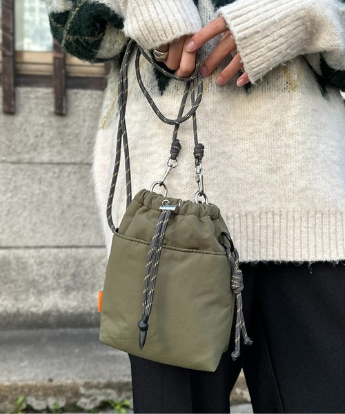 CPCM（シーピーシーエム）の「パラコードナイロンミニショルダー（ショルダーバッグ・メンズ・カーキ/ホワイト/ブラック/オリーブ/ネイビー/オレンジ/ベージュ・FREE）」の9枚目の写真