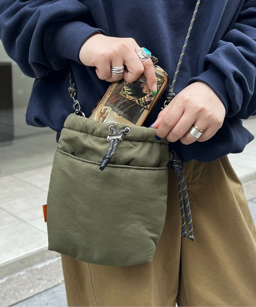 CPCM（シーピーシーエム）の「パラコードナイロンミニショルダー（ショルダーバッグ・メンズ・カーキ/ホワイト/ブラック/オリーブ/ネイビー/オレンジ/ベージュ・FREE）」の13枚目の写真