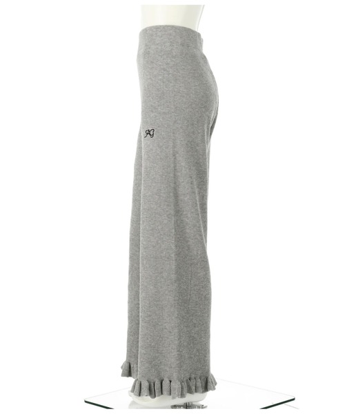 ANAP GiRL(アナップガール)の「裾フリルニットワイドパンツ(その他パンツ・キッズ・サックスブルー/グレー・S/M/XS)」の18枚目の写真