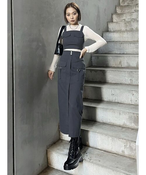 MURUA（ムルーア）の「ランダムパターンシアーニット（ニット/セーター・レディース・ホワイト/ブラック/イエロー/ピンク/ライトブルー・FREE）」の7枚目の写真