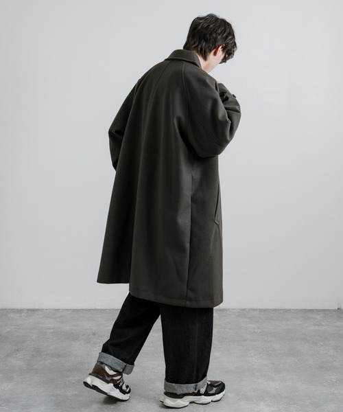 ！ロッキーです！ストレッチ　ステンカラーコート 黒 L M2313750 ロッキーです！ストレッチ ステンカラーコート 黒 L M2313750