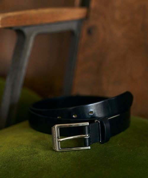 KATHARINE HAMNETT LONDON （キャサリンハムネットロンドン）の「KATHARINE HAMNETT LONDON/キャサリンハムネットロンドン 日本製 本革ベルト (0060123)（ベルト・メンズ・ダークブラウン/ブラック・FREE）」の2枚目の写真