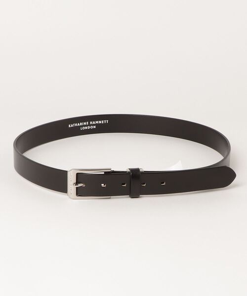 KATHARINE HAMNETT LONDON （キャサリンハムネットロンドン）の「KATHARINE HAMNETT LONDON/キャサリンハムネットロンドン 日本製 本革ベルト (0060123)（ベルト・メンズ・ダークブラウン/ブラック・FREE）」の3枚目の写真