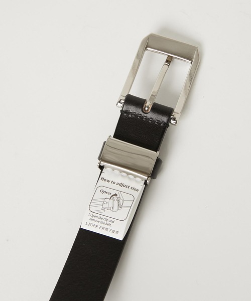 KATHARINE HAMNETT LONDON （キャサリンハムネットロンドン）の「KATHARINE HAMNETT LONDON/キャサリンハムネットロンドン 日本製 本革ベルト (0060123)（ベルト・メンズ・ダークブラウン/ブラック・FREE）」の5枚目の写真