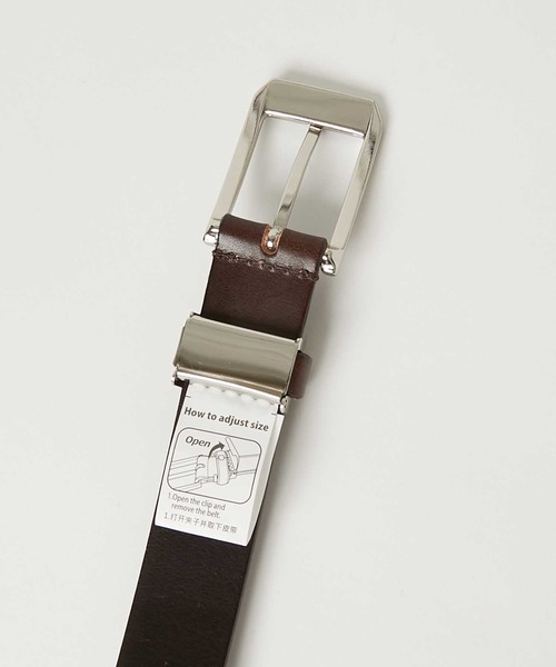 KATHARINE HAMNETT LONDON （キャサリンハムネットロンドン）の「KATHARINE HAMNETT LONDON/キャサリンハムネットロンドン 日本製 本革ベルト (0060123)（ベルト・メンズ・ダークブラウン/ブラック・FREE）」の11枚目の写真