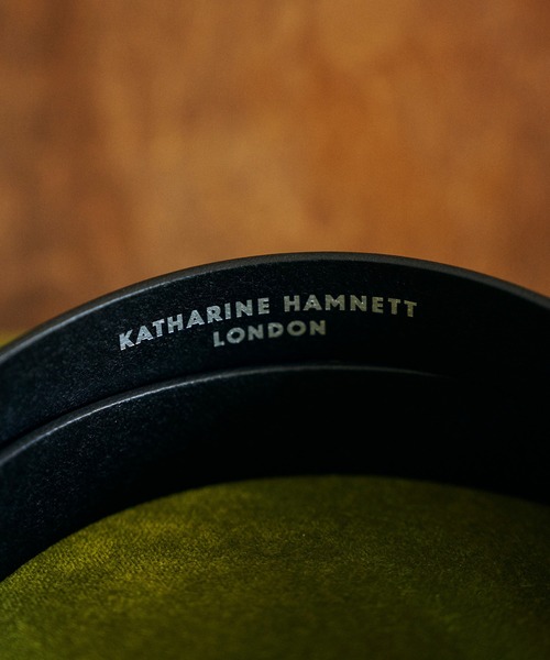 KATHARINE HAMNETT LONDON （キャサリンハムネットロンドン）の「KATHARINE HAMNETT LONDON/キャサリンハムネットロンドン 日本製 本革ベルト (0060123)（ベルト・メンズ・ダークブラウン/ブラック・FREE）」の16枚目の写真