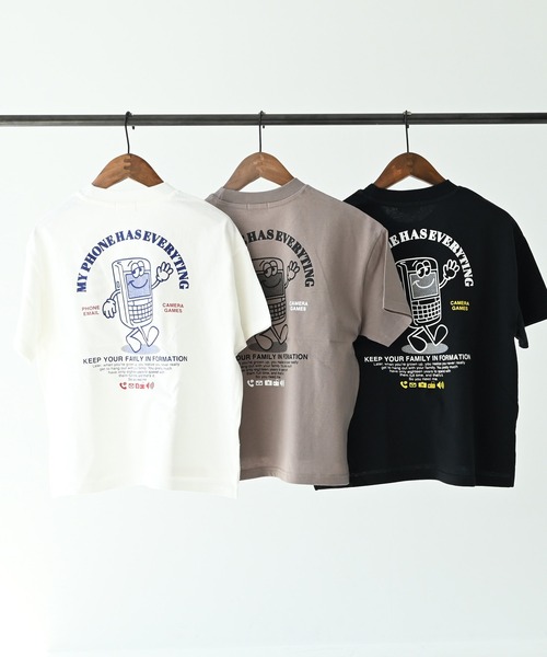 GENERATOR（ジェネレーター）の「ジェネレーター G.PHONE Tシャツ（Tシャツ/カットソー・キッズ・アッシュグレー/ホワイト/ブラック・XL/L/M）」の20枚目の写真