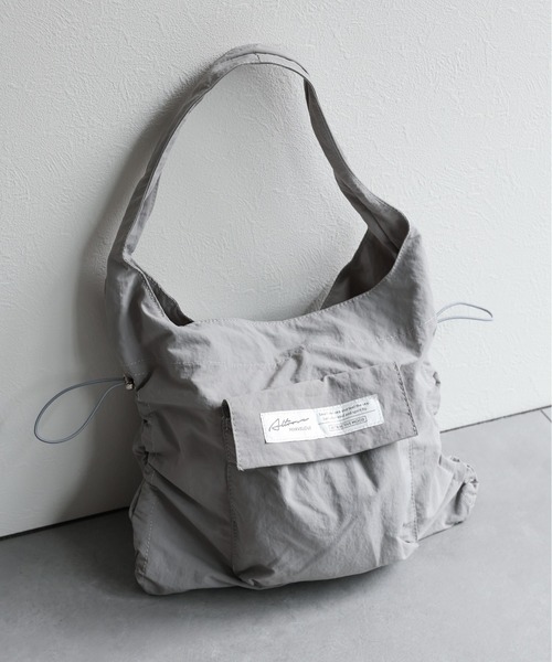 sakishimatokyo(サキシマトーキョー)の「<撥水加工つき>【軽量】ドロストトートバッグ/バック/BAG(トートバッグ・レディース・ブラック/アイボリー/グレー/ブルー・FREE)」の16枚目の写真