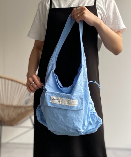 セール】＜撥水加工つき＞【軽量】ドロストトートバッグ/バック
