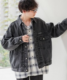 RAGEBLUE | ワンポイント刺繍/ビッグデニムジャケット(デニムジャケット)