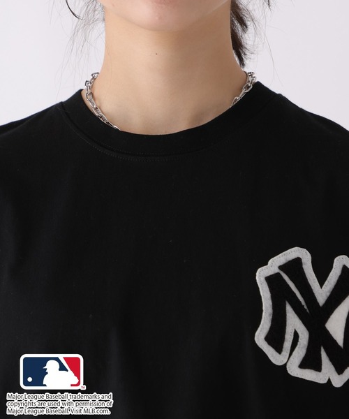 repipi armario（レピピ アルマリオ）の「【MLB】ワッペンミニワンピース（ワンピース・キッズ・オートミール/グレー/ブラック・MEDIUM/LARGE）」の11枚目の写真