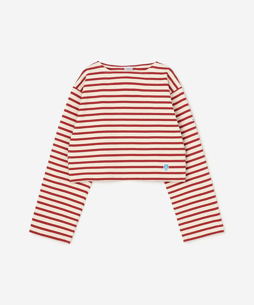 ORCIVAL(オーシバル)の「ORCIVAL | コットンロード クロップドボートネックTシャツ WOMEN(Tシャツ/カットソー・レディース・ホワイト系その他5/ブラック系その他2/レッド系その他/ブラック系その他/ブルー系その他・1)」の5枚目の写真