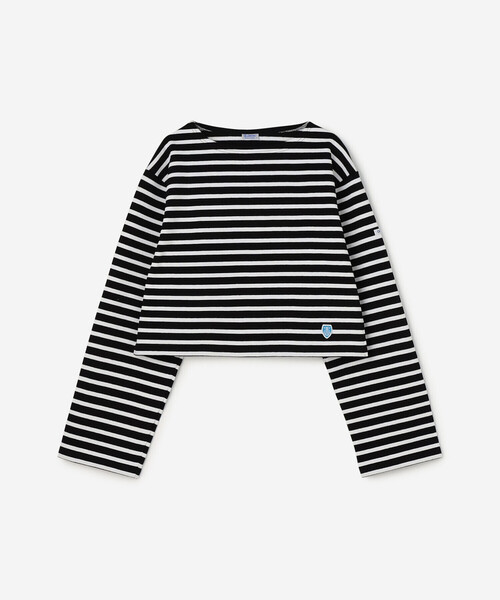 ORCIVAL(オーシバル)の「ORCIVAL | コットンロード クロップドボートネックTシャツ WOMEN(Tシャツ/カットソー・レディース・ホワイト系その他5/ブラック系その他2/レッド系その他/ブラック系その他/ブルー系その他・1)」の4枚目の写真