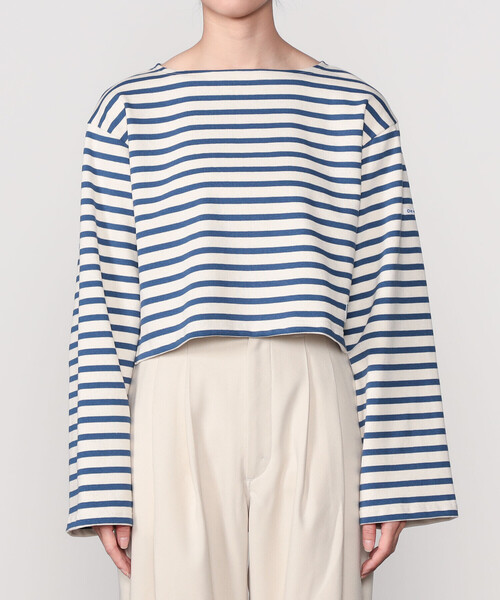 ORCIVAL(オーシバル)の「ORCIVAL | コットンロード クロップドボートネックTシャツ WOMEN(Tシャツ/カットソー・レディース・ホワイト系その他5/ブラック系その他2/レッド系その他/ブラック系その他/ブルー系その他・1)」の6枚目の写真