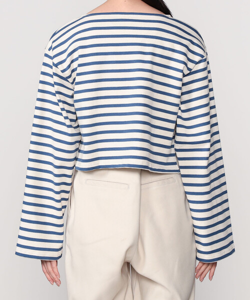 ORCIVAL(オーシバル)の「ORCIVAL | コットンロード クロップドボートネックTシャツ WOMEN(Tシャツ/カットソー・レディース・ホワイト系その他5/ブラック系その他2/レッド系その他/ブラック系その他/ブルー系その他・1)」の8枚目の写真
