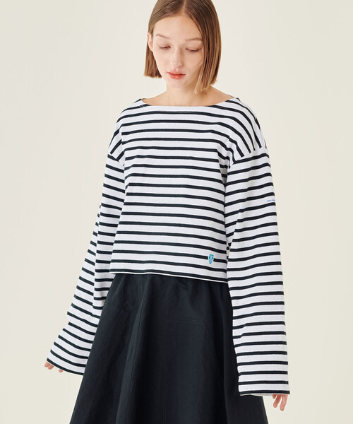 ORCIVAL(オーシバル)の「ORCIVAL | コットンロード クロップドボートネックTシャツ WOMEN(Tシャツ/カットソー・レディース・ホワイト系その他5/ブラック系その他2/レッド系その他/ブラック系その他/ブルー系その他・1)」の20枚目の写真