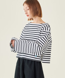 ORCIVAL | ORCIVAL | コットンロード クロップドボートネックTシャツ WOMEN(Tシャツ/カットソー)