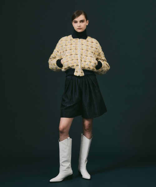 NOISE MAKER（ノイズメーカー）の「ジャガード織キルティングショートパンツ【Made in Japan】（その他パンツ・レディース・ネイビー/ホワイト/ブラック・38/36）」の17枚目の写真