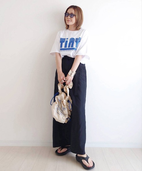 CORNERS(コーナーズ)の「【CORNERS by yui】ベルト付きベイカーナロースカート(スカート・レディース・カーキ/ブラック/オフホワイト/ピンク・M/L)」の3枚目の写真